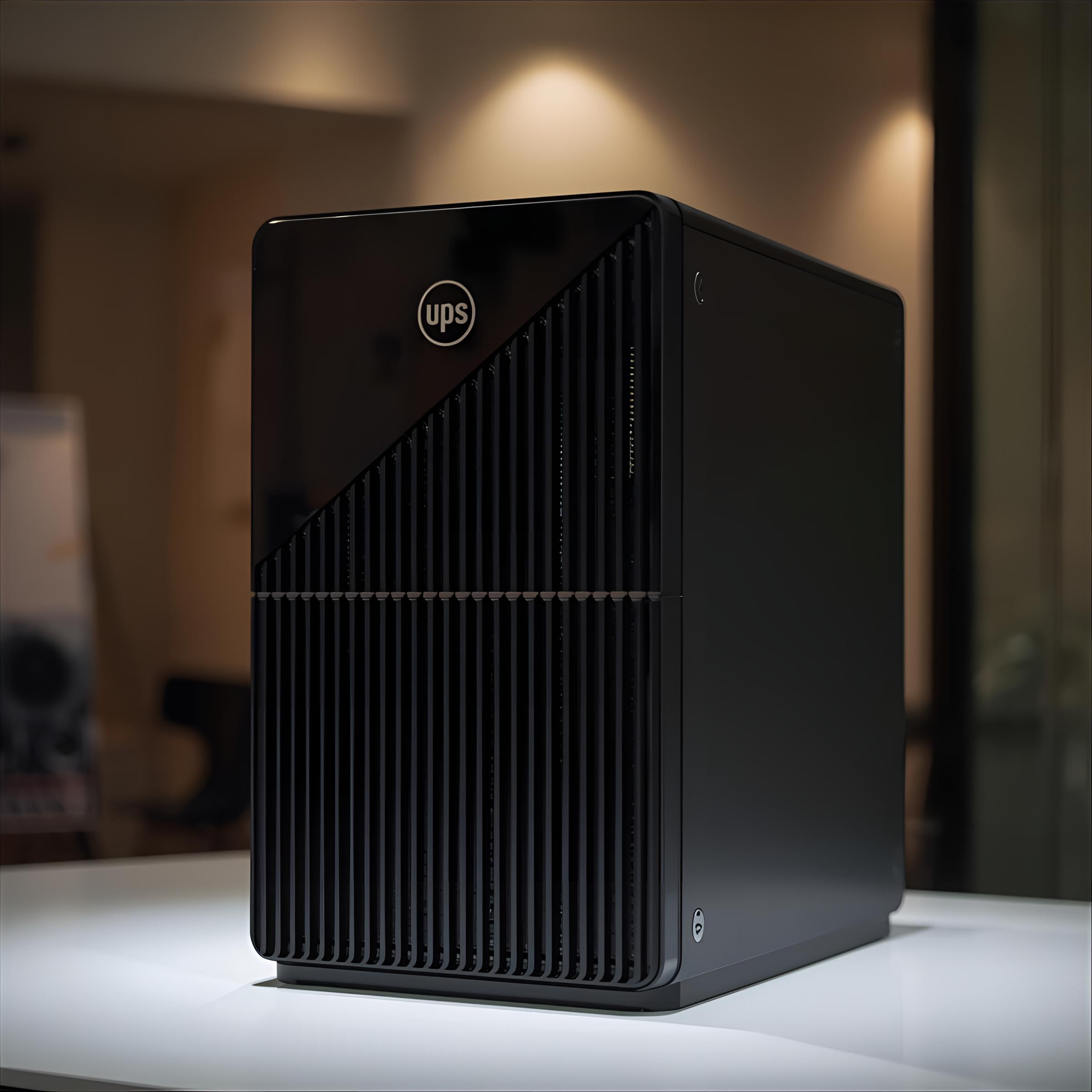 imagen de una UPS arriba de una mesa