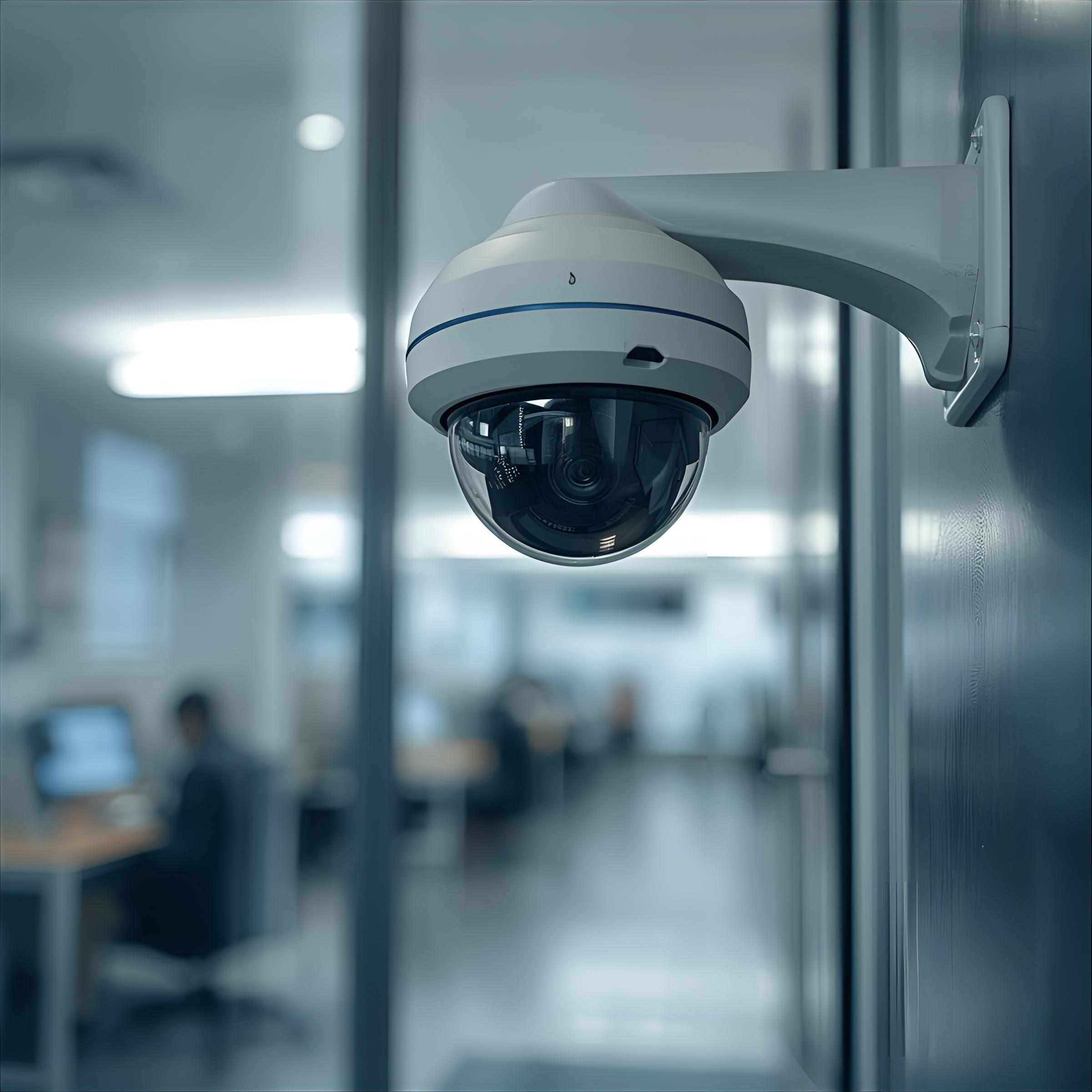 camara-seguridad-retail-tienda una cámara de seguridad grabando en un negocio
