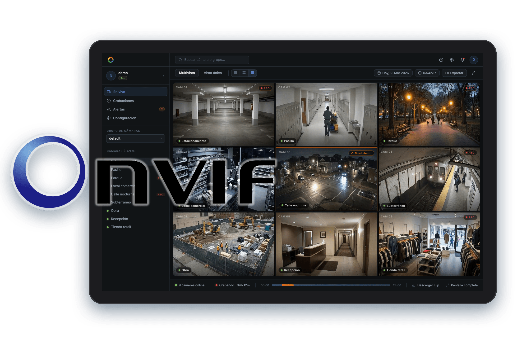 Camaras IP con ONVIF conectadas a MonitorCenter en la nube