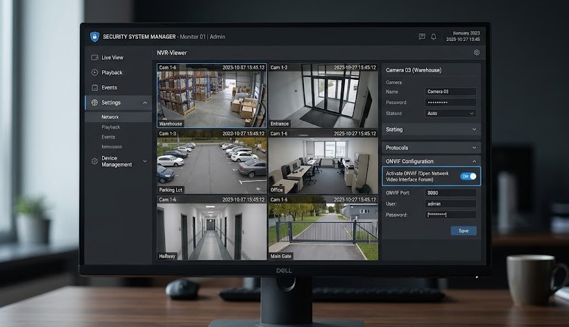 Activar ONVIF en camara de seguridad